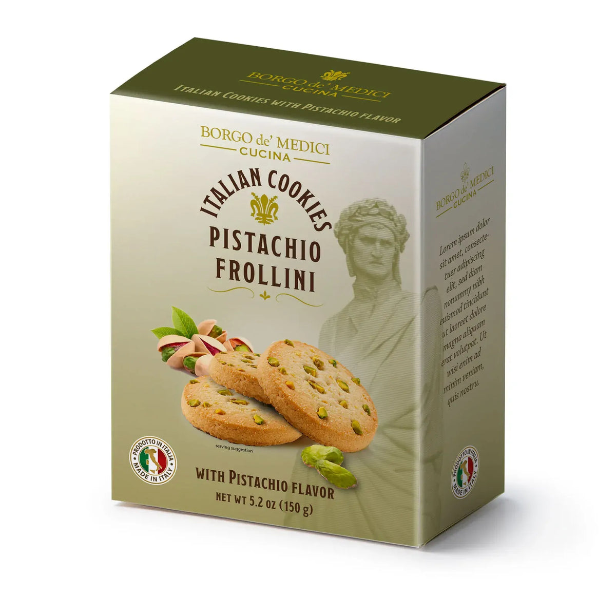 Borgo de Medici pistachio cookie box, 150 g