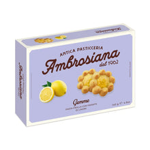 Gemme Limone Italian biscuit box with lemon cream puff cookies