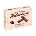 Krumi al Cacao Italian biscuit box with cocoa-coated biscuits and swirl