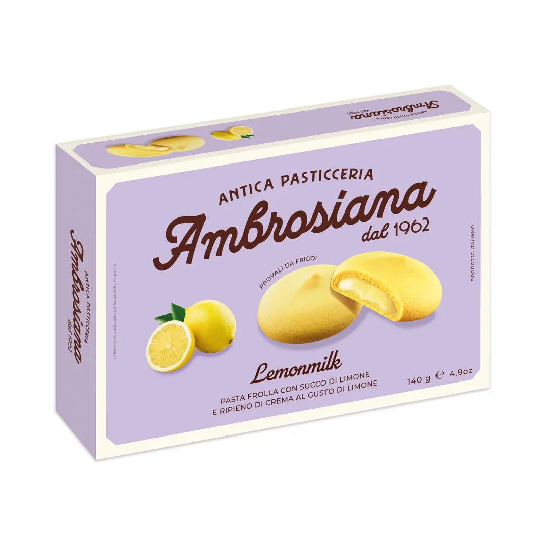 Lemonmilk Italian biscuit box with lemon cream-filled cookies