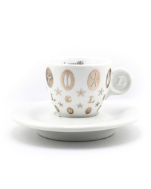 Lucaffé Silver Decor Espresso Cup & Saucer (2pc)
