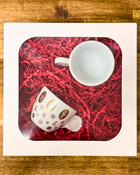 Lucaffé Silver Decor Espresso Cup & Saucer (2pc)