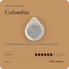 Colombia single-origin 100% Arabica coffee pod, single foil pod