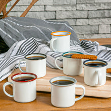 White Enamel Espresso Cup 130ml