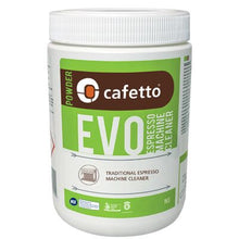 Cafetto EVO espresso machine cleaner powder, 500 g jar with green label