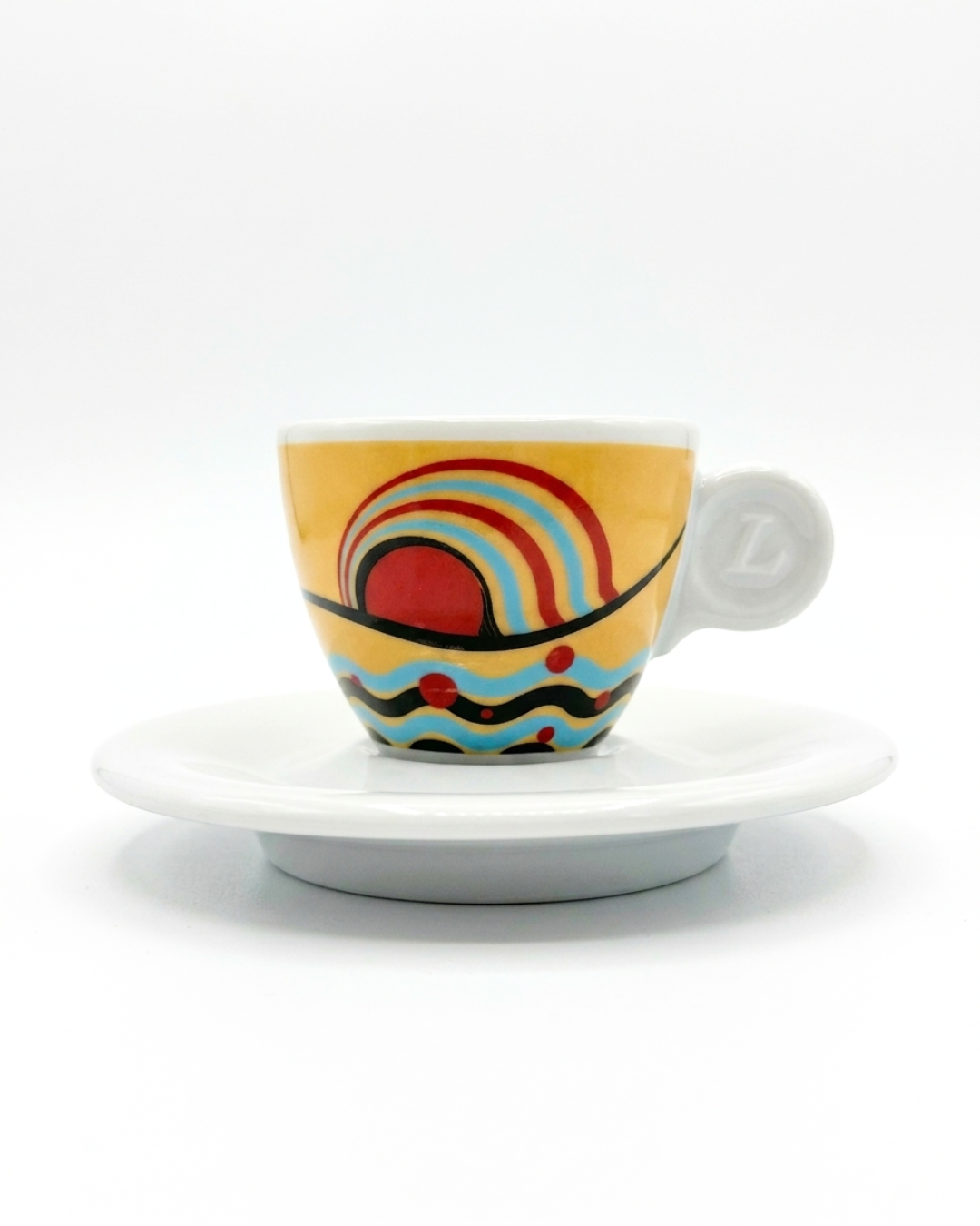 Lucaffe Gialla Fantasia Cup & Saucer (2pc)