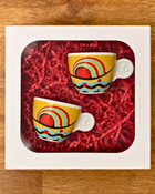 Lucaffe Gialla Fantasia Cup & Saucer (2pc)