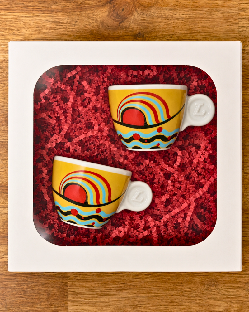 Lucaffe Gialla Fantasia Cup & Saucer (2pc)