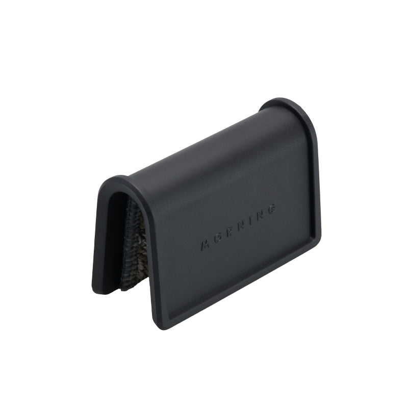 Wand cleaning wipe with dark case and gray scrubbing brush insert