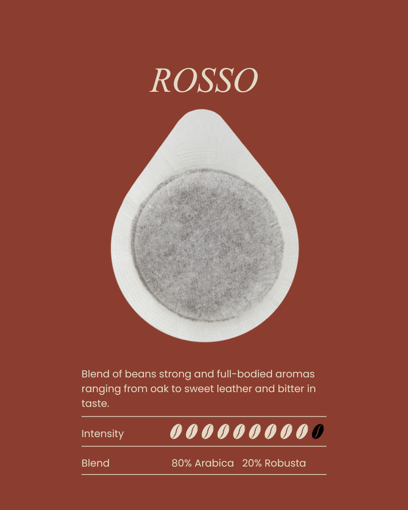 Coffee Pod Rosso (Naked Pods - 25 QTY Packs, not Individually Wrapped)