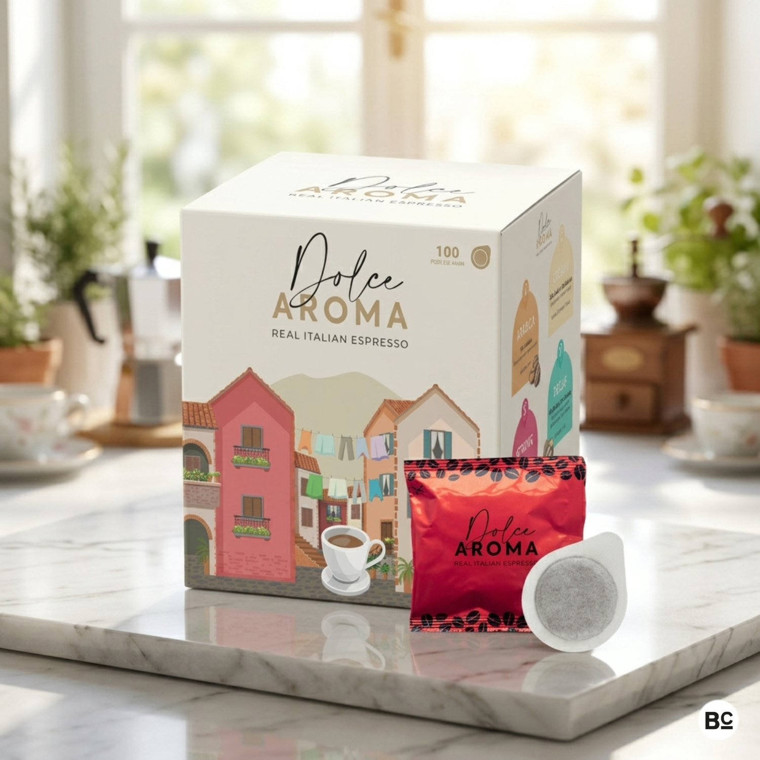 Dolce Aroma Coffee Strong Lungo (100 ESE Pods)