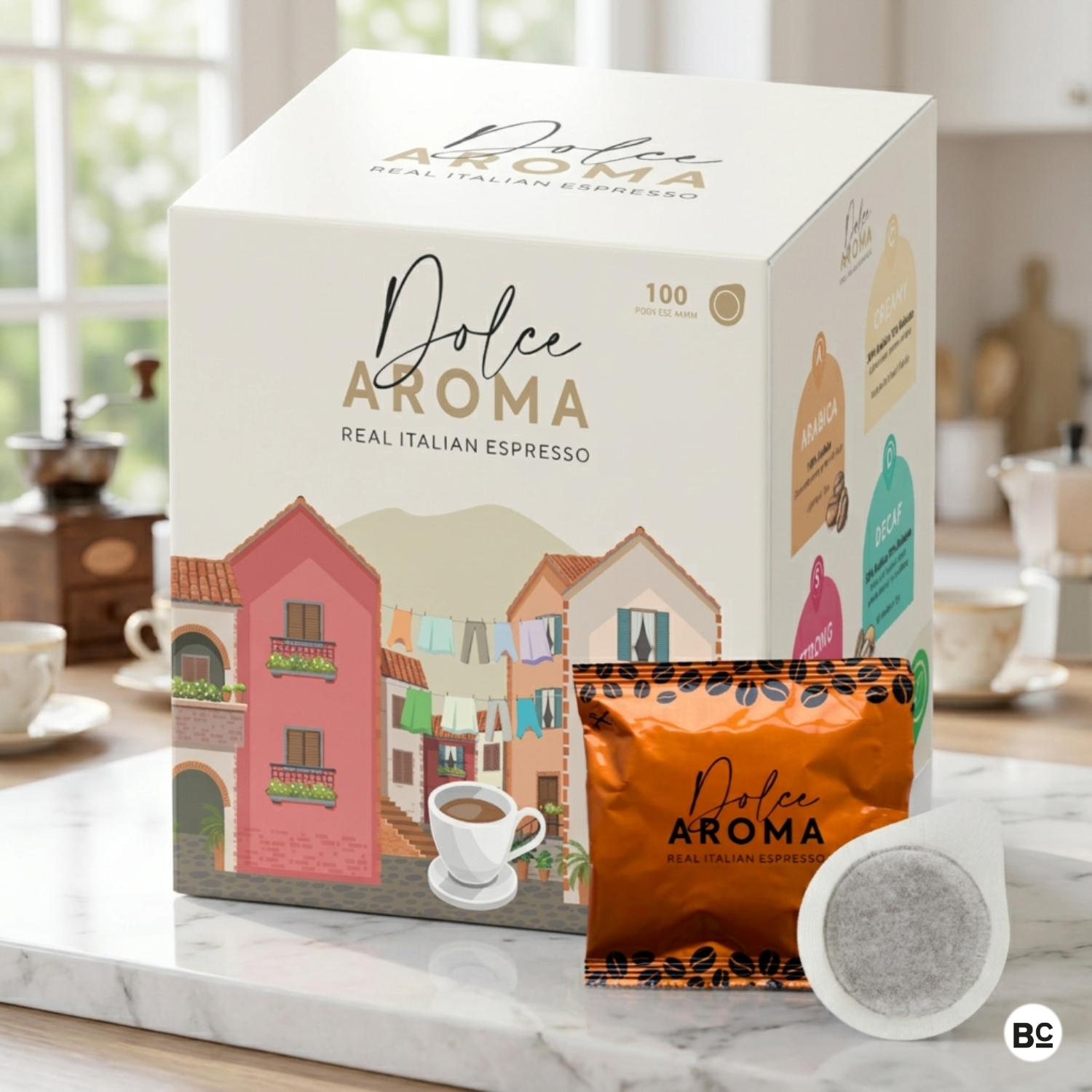 Dolce Aroma Coffee Arabica (100 ESE Pods)