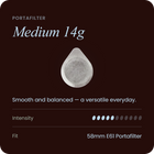 Medium 14g ESE coffee pod, single foil capsule for espresso machines