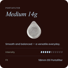 Medium 14g ESE coffee pod, single foil capsule for espresso machines