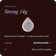 Strong 14g ESE coffee pod, single foil capsule for espresso machines