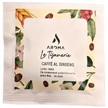 Aroma Le Tisanerie ginseng coffee pod sachet with floral print