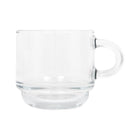 Stacking Glass Espresso Cup with Saucer 90ml (Set of 2)