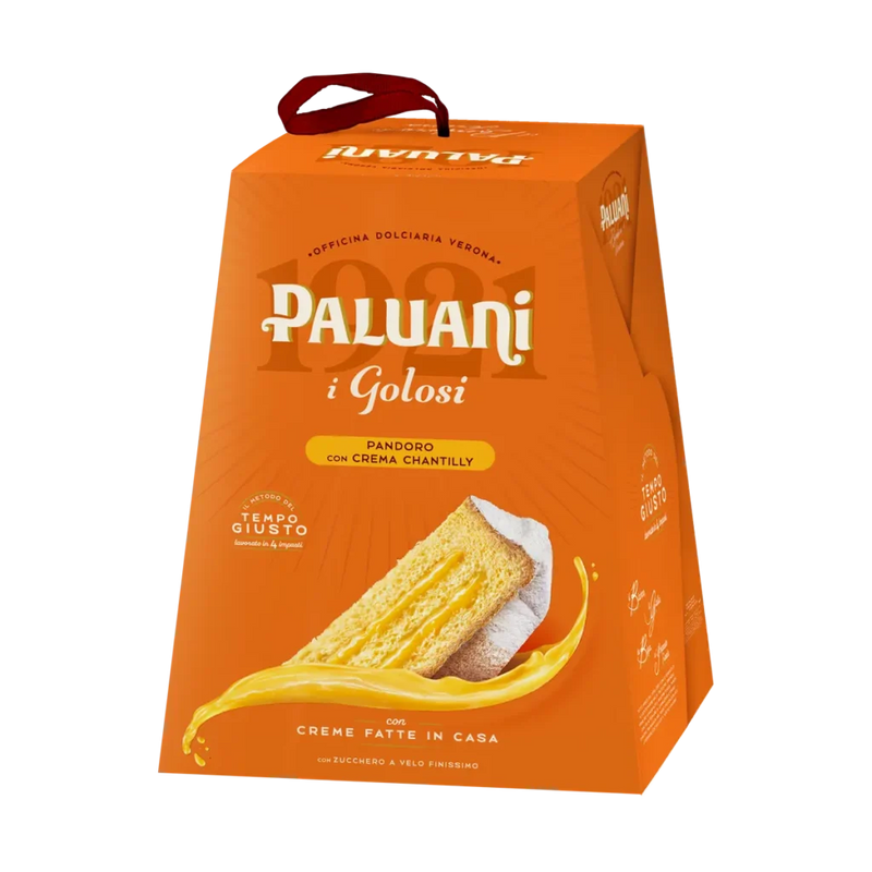 Boxed pandoro with chantilly cream, 750 g