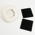 Compost bin lid insert and two black filter pads